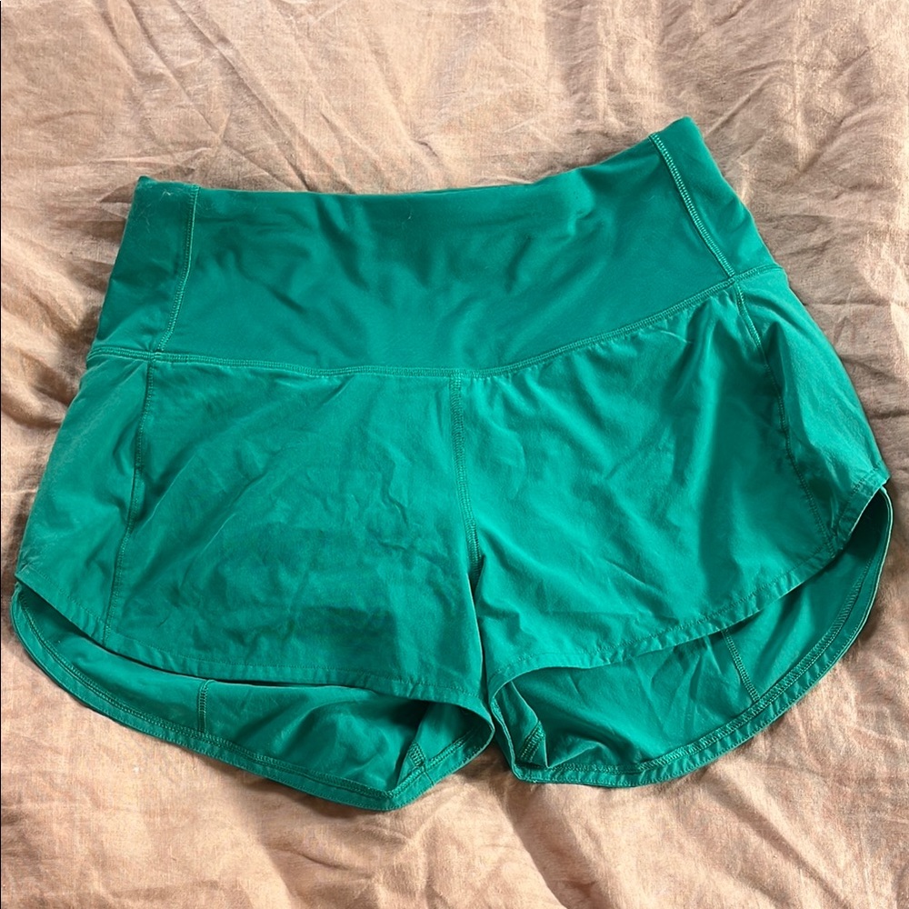 Lululemon Athletica Green Athletic Shorts Lightweight Design